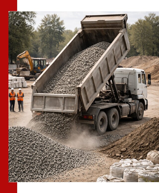 Аренда самосвала в Южно-Сахалинске для доставки сыпучих и нерудных материалов