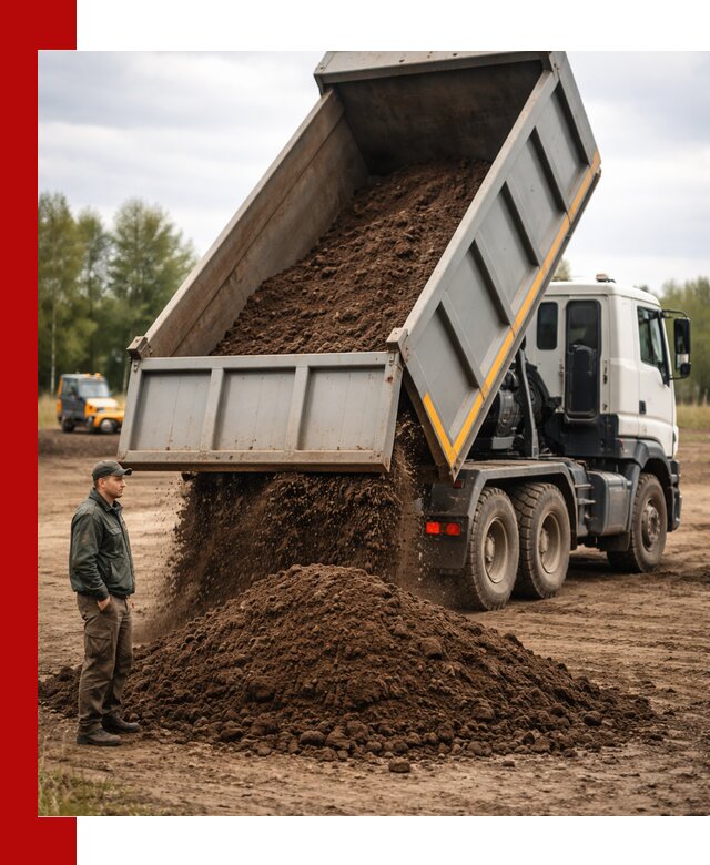 Аренда самосвала с водителем в Южно-Сахалинске для сыпучих грузов и навоза