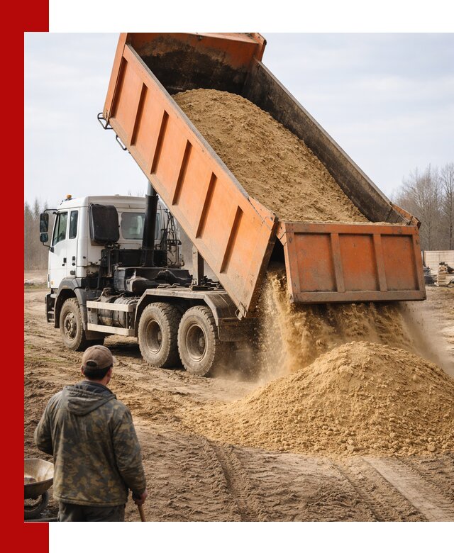 Аренда самосвала 20 тонн для перевозки грузов в Южно-Сахалинске