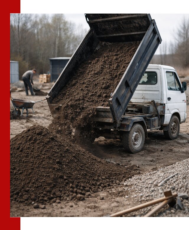 Аренда минисамосвала в Южно-Сахалинске для доставки сыпучих материалов