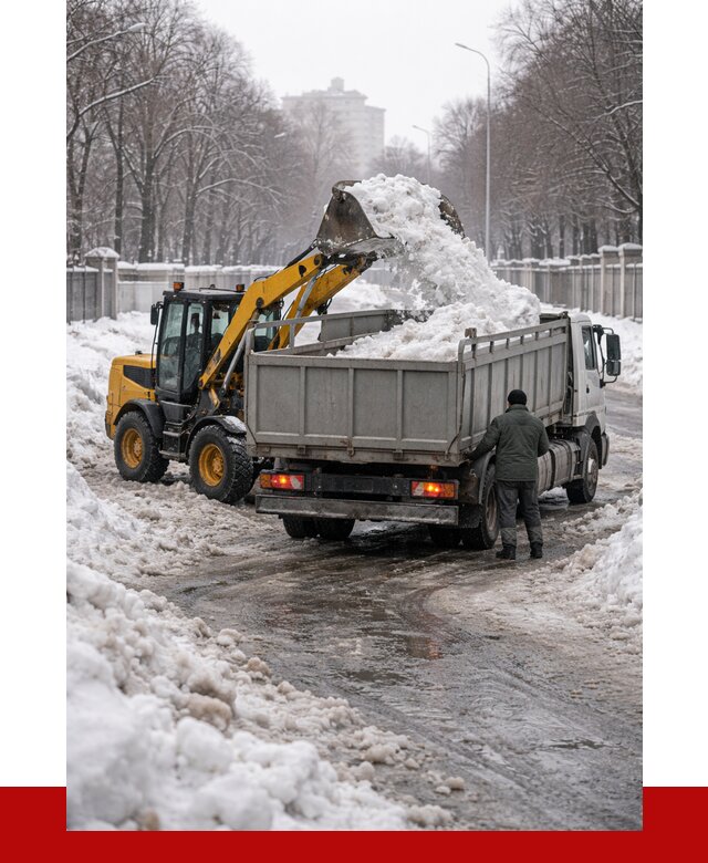 Вывоз снега с погрузкой в Южно-Сахалинске от 3616 р. ПРОНЕРУДЮжн