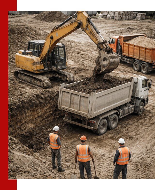 Разработка грунта для строительства и благоустройства в Южно-Сахалинске