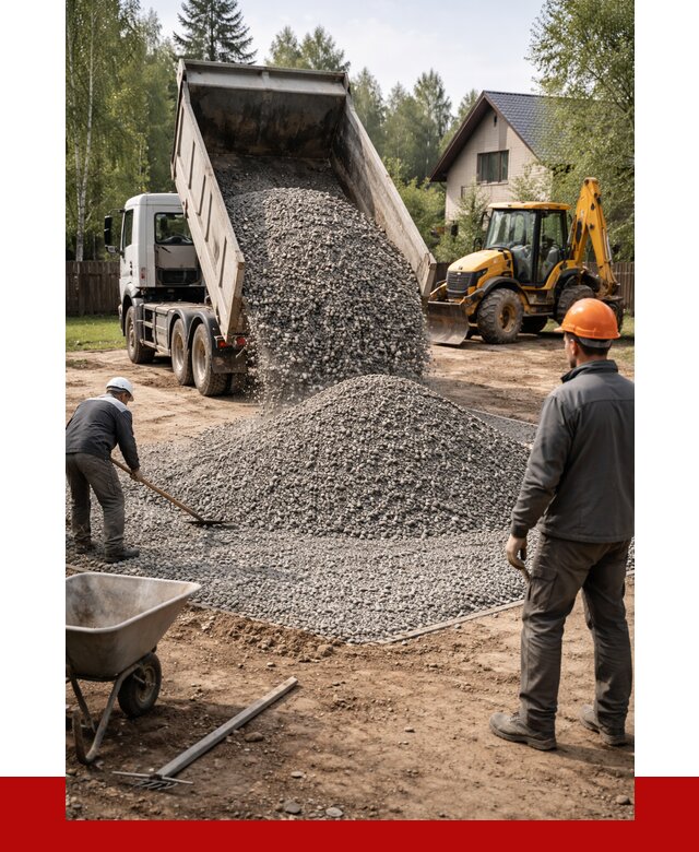 Отсыпка участка щебнем в Южно-Сахалинске от 6715 р. ПРОНЕРУДЮжн