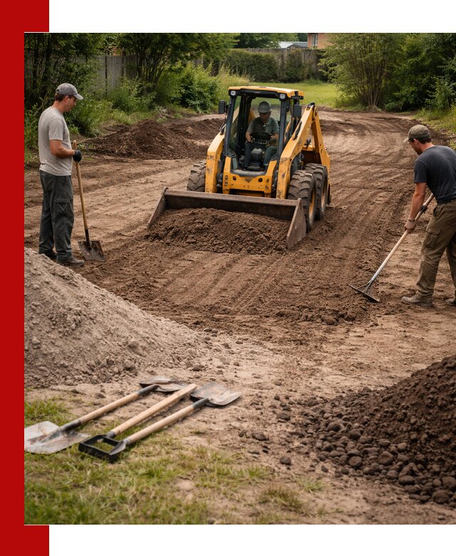 Планировка участка грунтом с вывозом и доставкой в Южно-Сахалинске